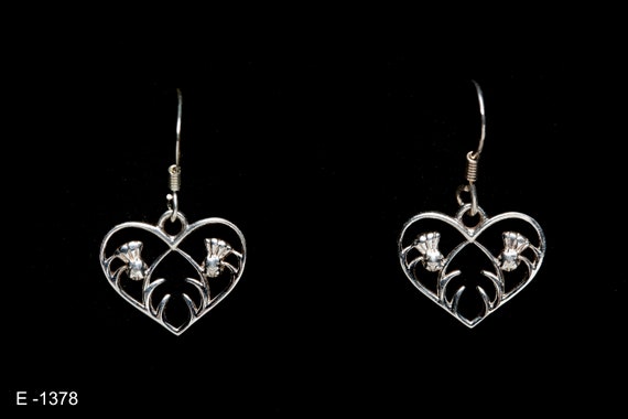 Scottish Thistle  Earrings | 925 Sterling Silver