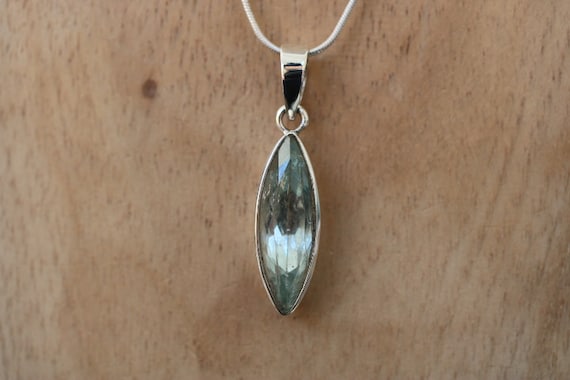Aquamarine Pendant | 925 Sterling Silver