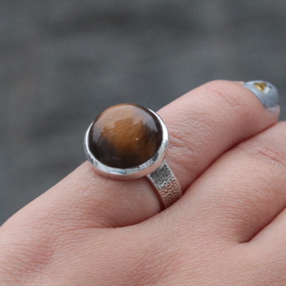 Tiger's Eye Ring | 925 Sterling Silver