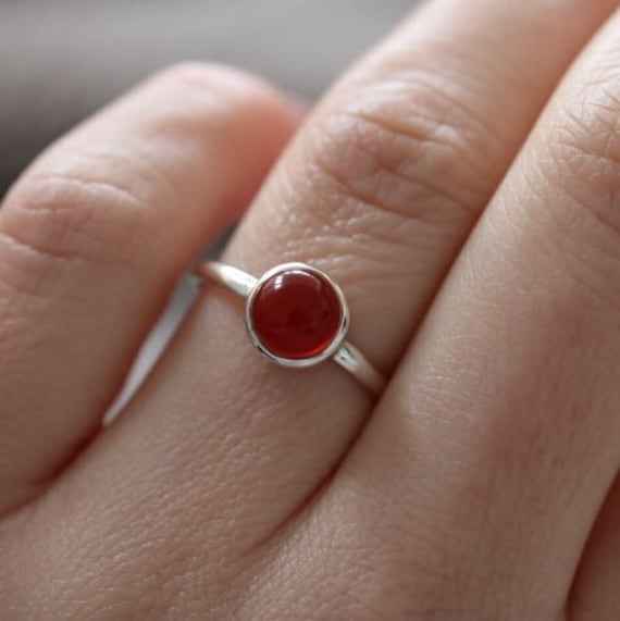 Carnelian Ring | 925 Sterling Silver