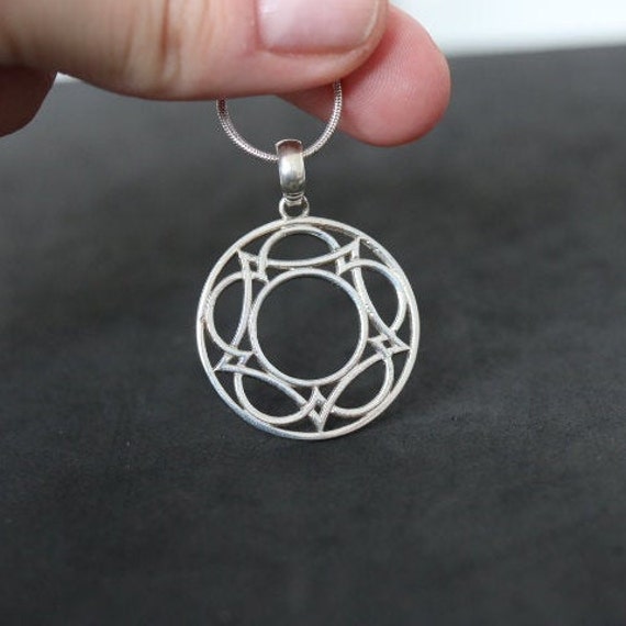 Geometrical Design Pendant | 925 Sterling Silver