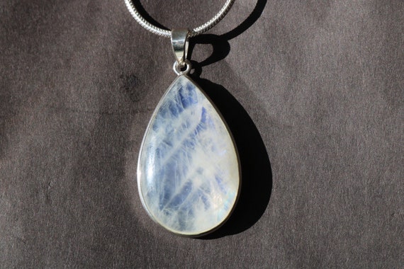 Rainbow Moonstone Pendant | 925 Sterling Silver