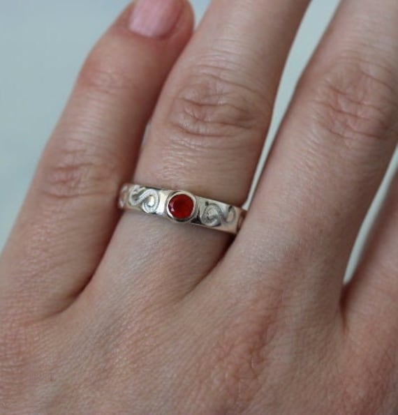 Carnelian Ring | 925 Sterling Silver