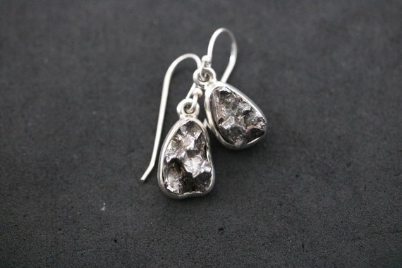 Meteorite Earrings | 925 Sterling Silver