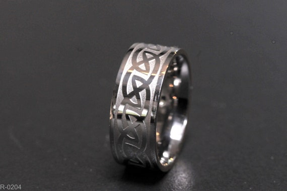 Stainless Steel Celtic Ring | Couples Ring | Male and Female Band | Unisex Ring