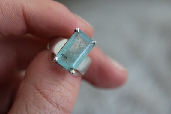 Aquamarine Ring | 925 Sterling Silver