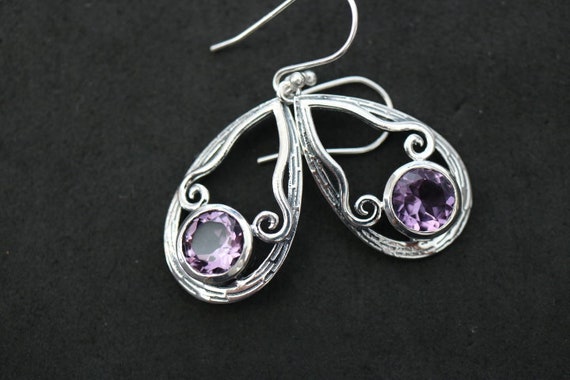 Amethyst Earrings | 925 Sterling Silver