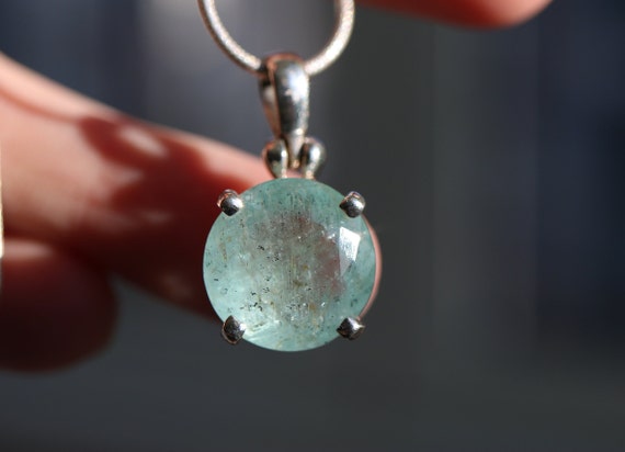 Aquamarine Pendant | 925 Sterling Silver