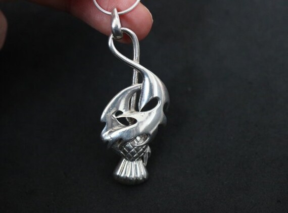 Scottish Thistle Pendant | Sterling Silver|