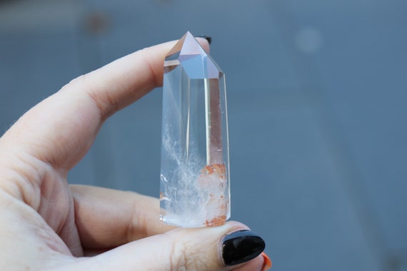 Clear Quartz Crystal with Inclusions