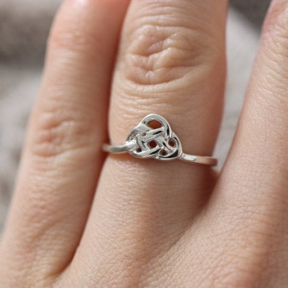 925 Silver Celtic Design Eternal Knot Ring