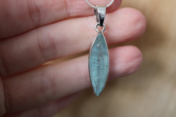 Aquamarine Pendant | 925 Sterling Silver
