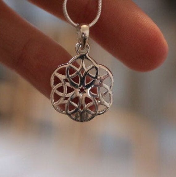 Scottish Jewellery Handmade Eternal Knot Pendant Celtic Jewellery Edinburgh Scotland Sterling Silver