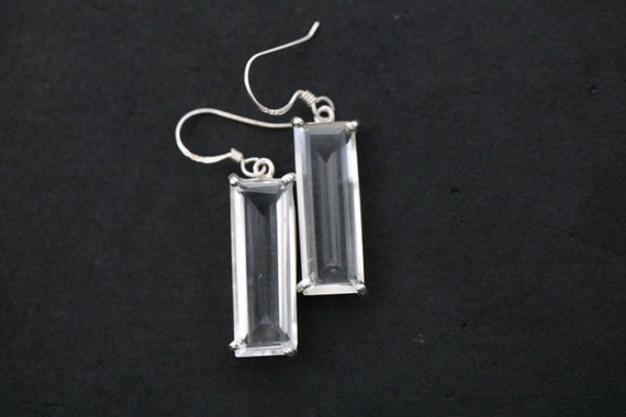 Clear Quartz Earrings | 925 Sterling Silver