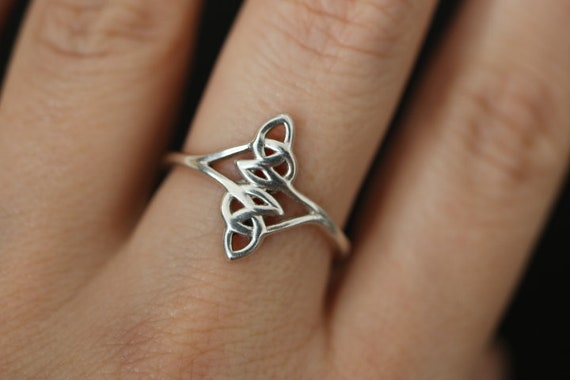 Celtic Design Sterling Silver Ring