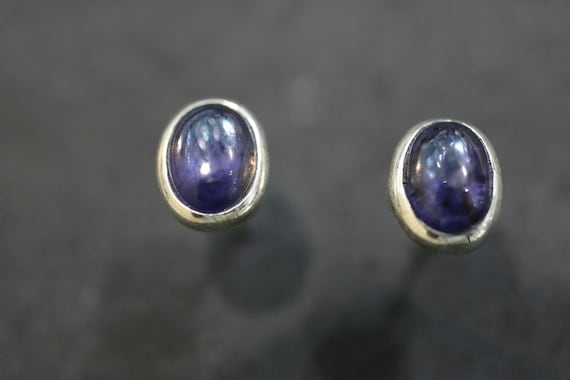 Amethyst Stud Earrings | 925 Sterling Silver