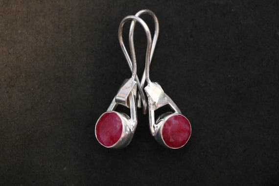 Ruby Earrings | 925 Sterling Silver