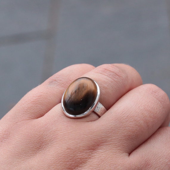 Tiger's Eye Ring | 925 Sterling Silver