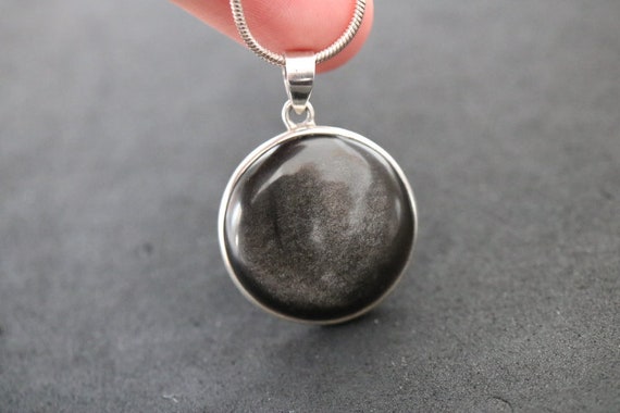 Black Onyx Sterling Silver Pendant