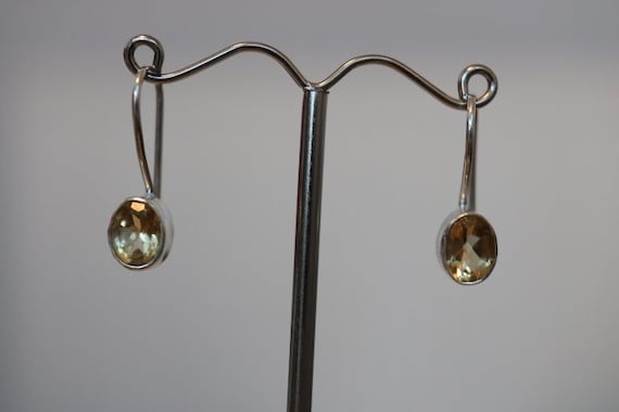 Yellow Topaz Earrings | 925 Sterling Silver