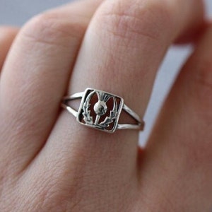 Scottish Thistle Ring | 925 Sterling Silver