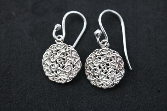 925 Silver Celtic Eternal  Knot Drop Earrings