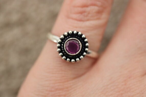 Pink Tourmaline Adjustable Ring | 925 Sterling Silver