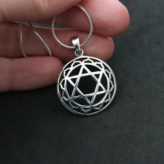 925 Silver David Star Design Pendant