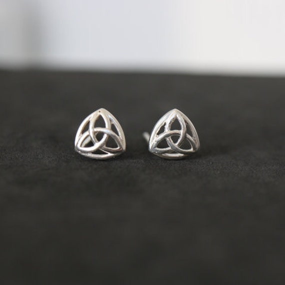 Trinity Knot Stud Earrings | 925 Sterling Silver