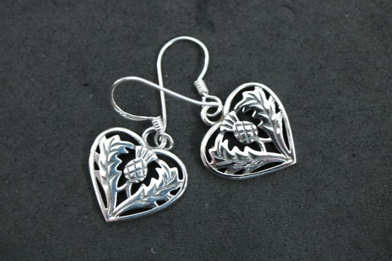 Scottish Thistle  Earrings | 925 Sterling Silver