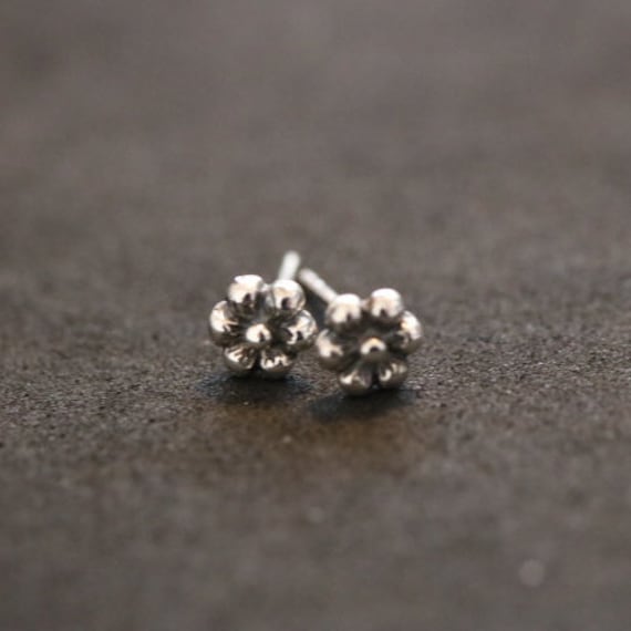 925 Silver Flower Stud Earrings