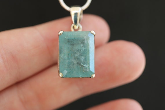 Aquamarine Pendant | 925 Sterling Silver