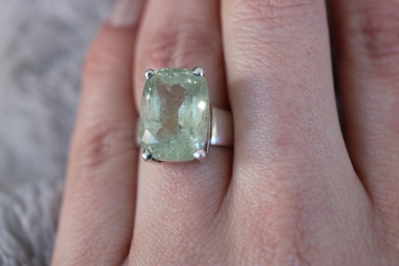 Aquamarine Ring | 925 Sterling Silver