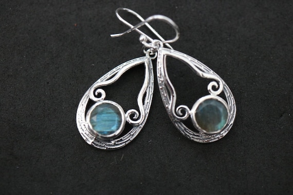 Labradorite Earrings | 925 Sterling Silver