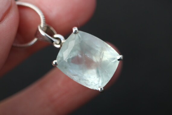 Aquamarine Pendant | 925 Sterling Silver