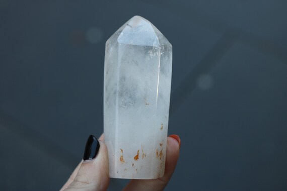 Clear Quartz Crystal with Inclusions