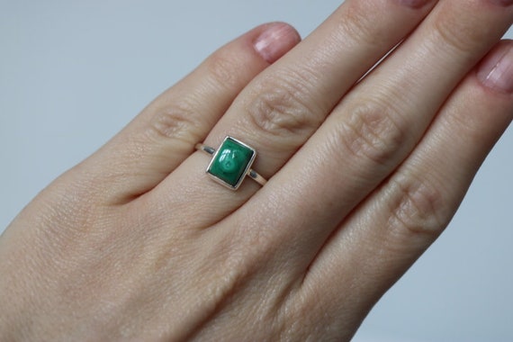 Malachite Ring | 925 Sterling Silver
