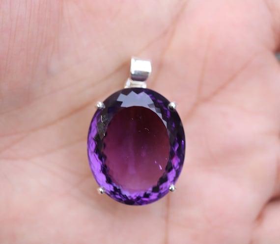Amethyst Pendant | 925 Sterling Silver