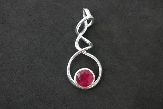 Ruby Pendant | 925 Sterling Silver