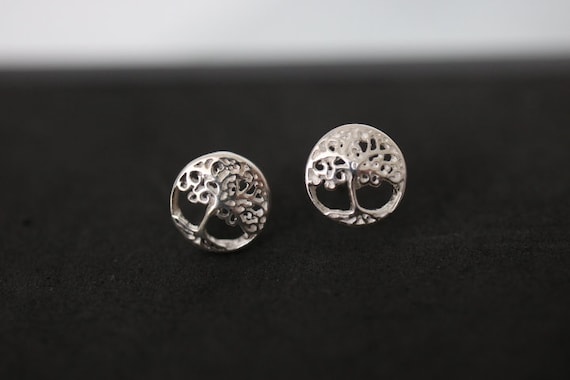 Tree of Life Stud Earrings | 925 Sterling Silver