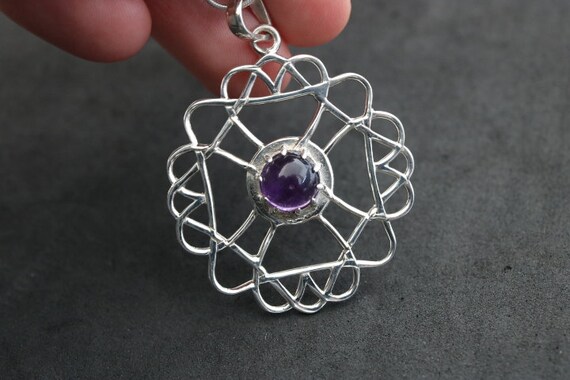 Amethyst Pendant | 925 Sterling Silver