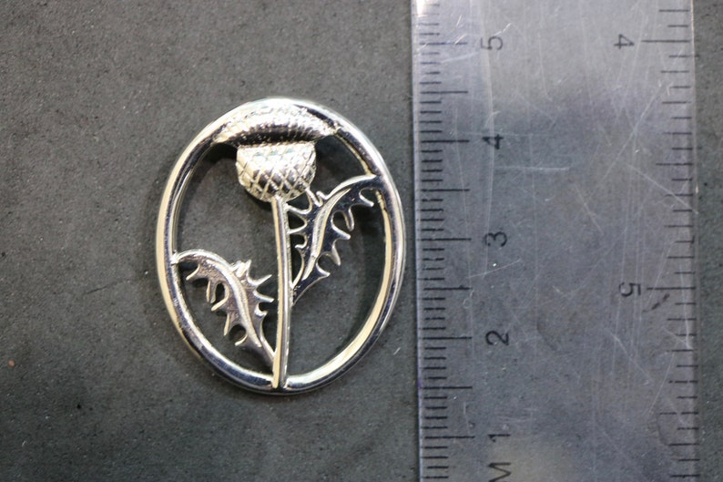 Scottish Thistle Matching Earrings and Pendant