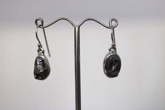 Meteorite Earrings | 925 Sterling Silver