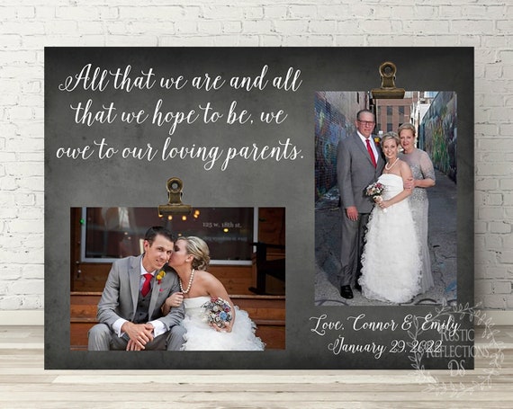PARENTS of BRIDE or GROOM Gift Free Personalization