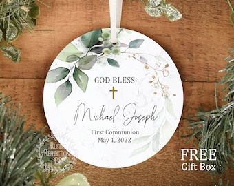 BAPTISM, FIRST COMMUNION Gift, Baptized Keepsake, Dedicated Gift, Catholic Communion Gifts, Gender Neutral, Godparents, Newborn Gift  OR85