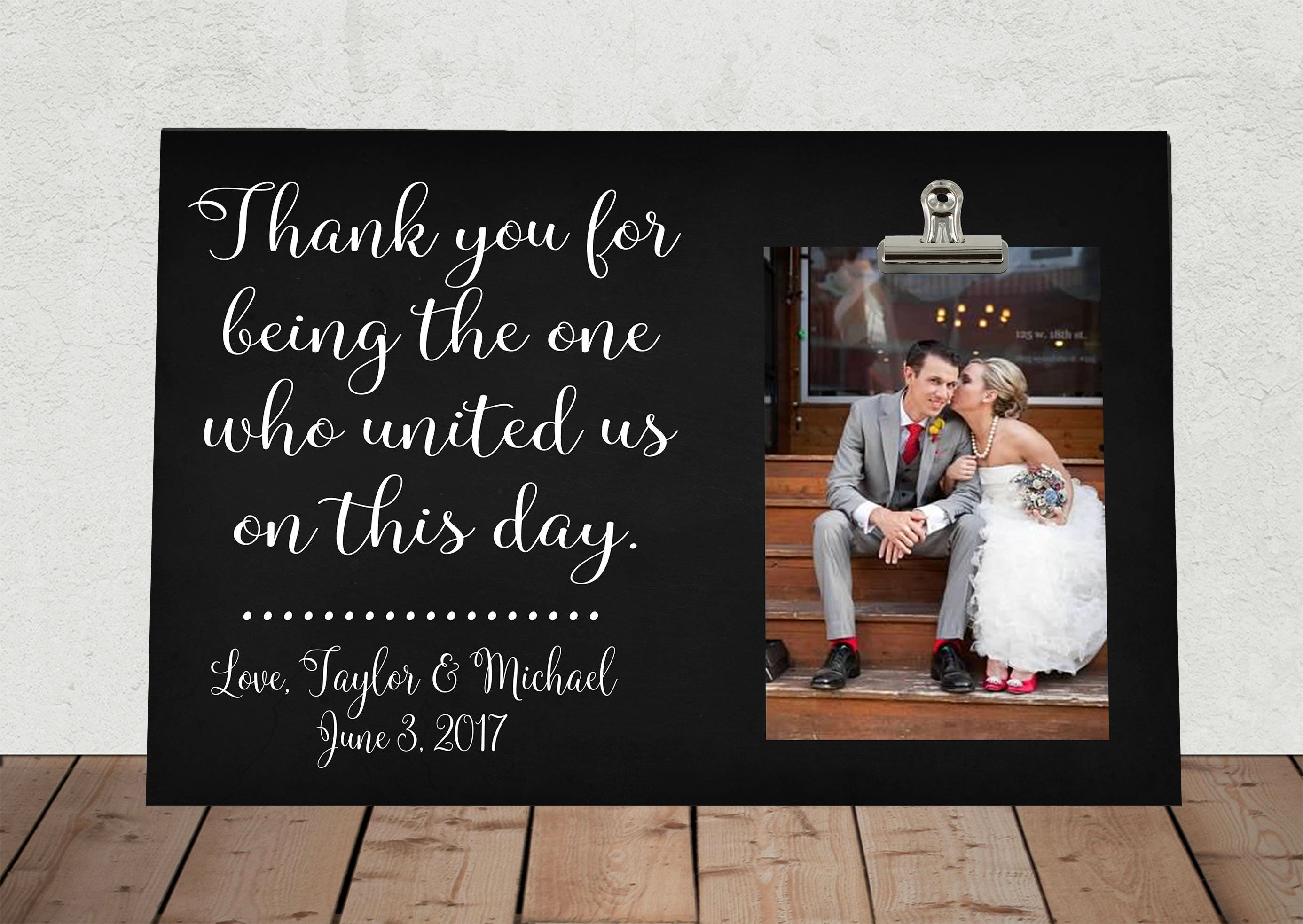 THANK YOU gift for Wedding Officiant Christmas Gift Etsy