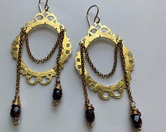 Victorian Frame Chandelier Earrings