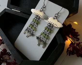 UFO and Cow Earrings