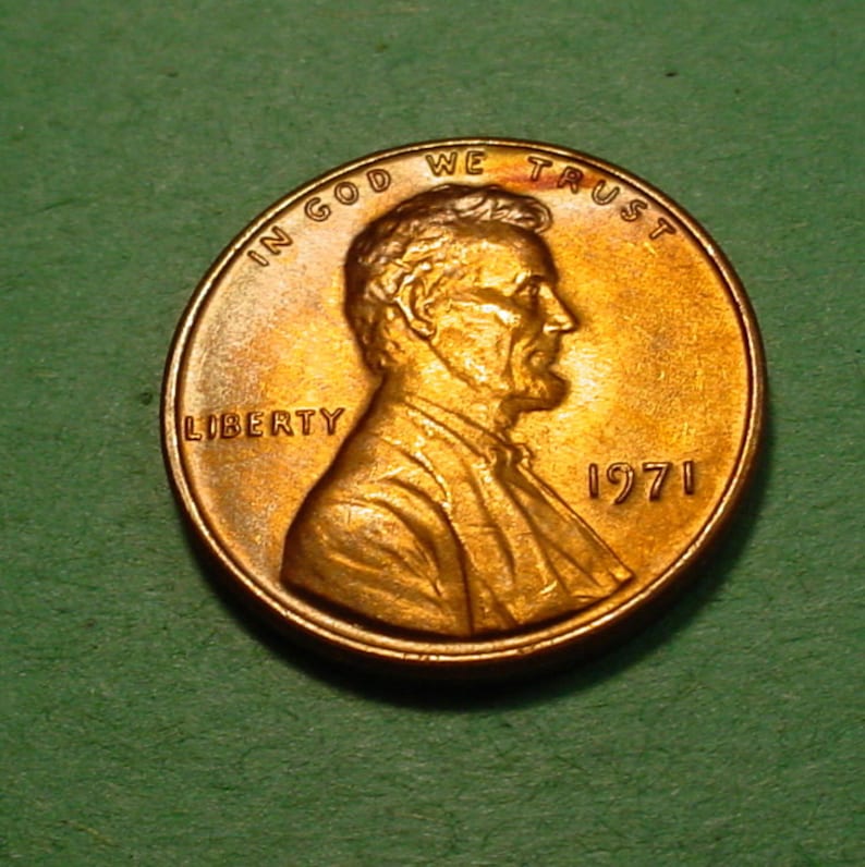 *1971 S* Uncirculated BU Red Lincoln Memorial Cent *Free Ship*