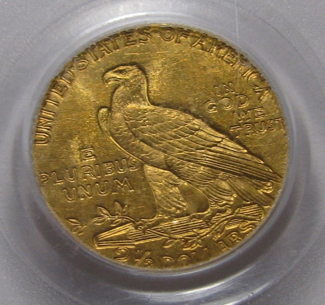 PCGS MS61 2.5 Dollar Gold Indian Coin Gift for Fathers Etsy